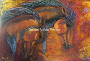 Poursuite 24 x 36 encadré