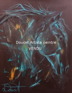 Black and blue I 36 x 24 acrylique (vendu)