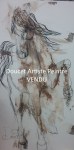 Cheval magique VI 24x48 fusain et acrylique (vendu)